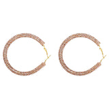 Rainbow Crystal Hoop Earrings - Biwav