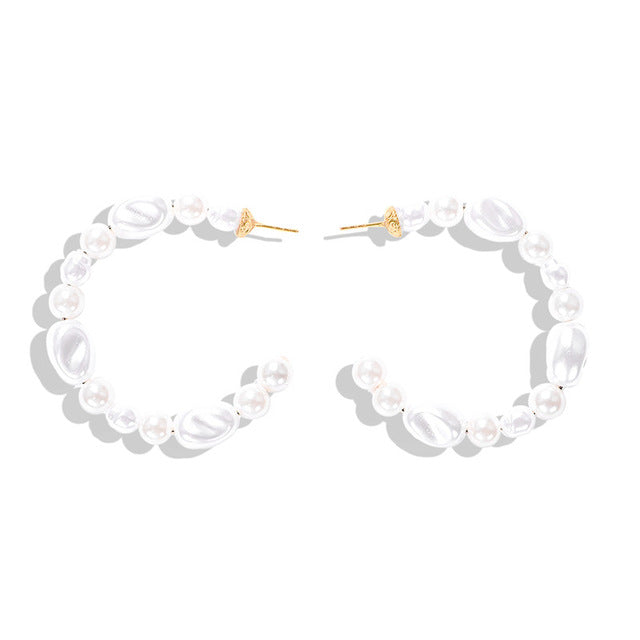 Rainbow Crystal Hoop Earrings - Biwav