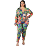 Plus Size Loose Casual Autumn 2 Two Piece Set - Bwavii 