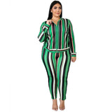 Plus Size Loose Casual Autumn 2 Two Piece Set - Bwavii 