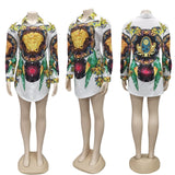 Long Sleeve Polo Neck Blouse Women Summer Fashion - Biwav