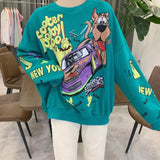 New Fashion Cartoon Over-sized Sweatshirts - Bwavii 
