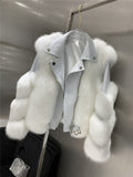 Fox Fur Coats With Genuine Sheepskin Leather - Bwavii 