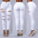 Women Pencil Stretch Casual Denim Skinny Jeans - Biwav